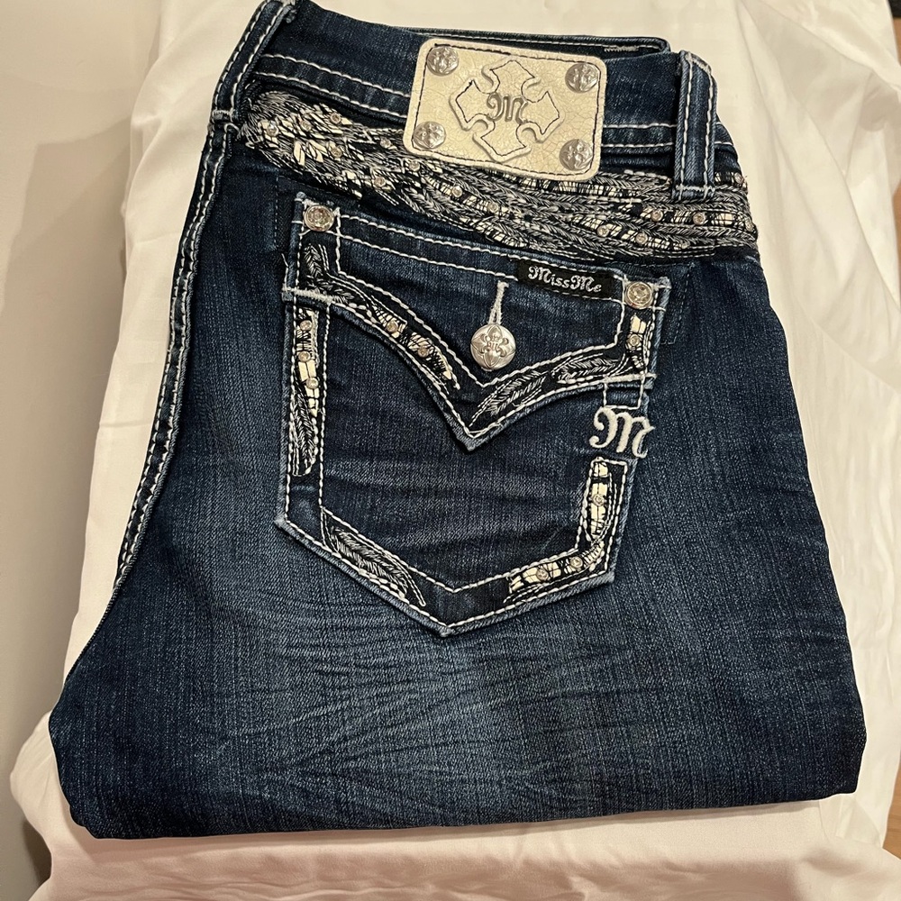 Miss Me Women's Deep Blue jeans - Picture 1 of 9